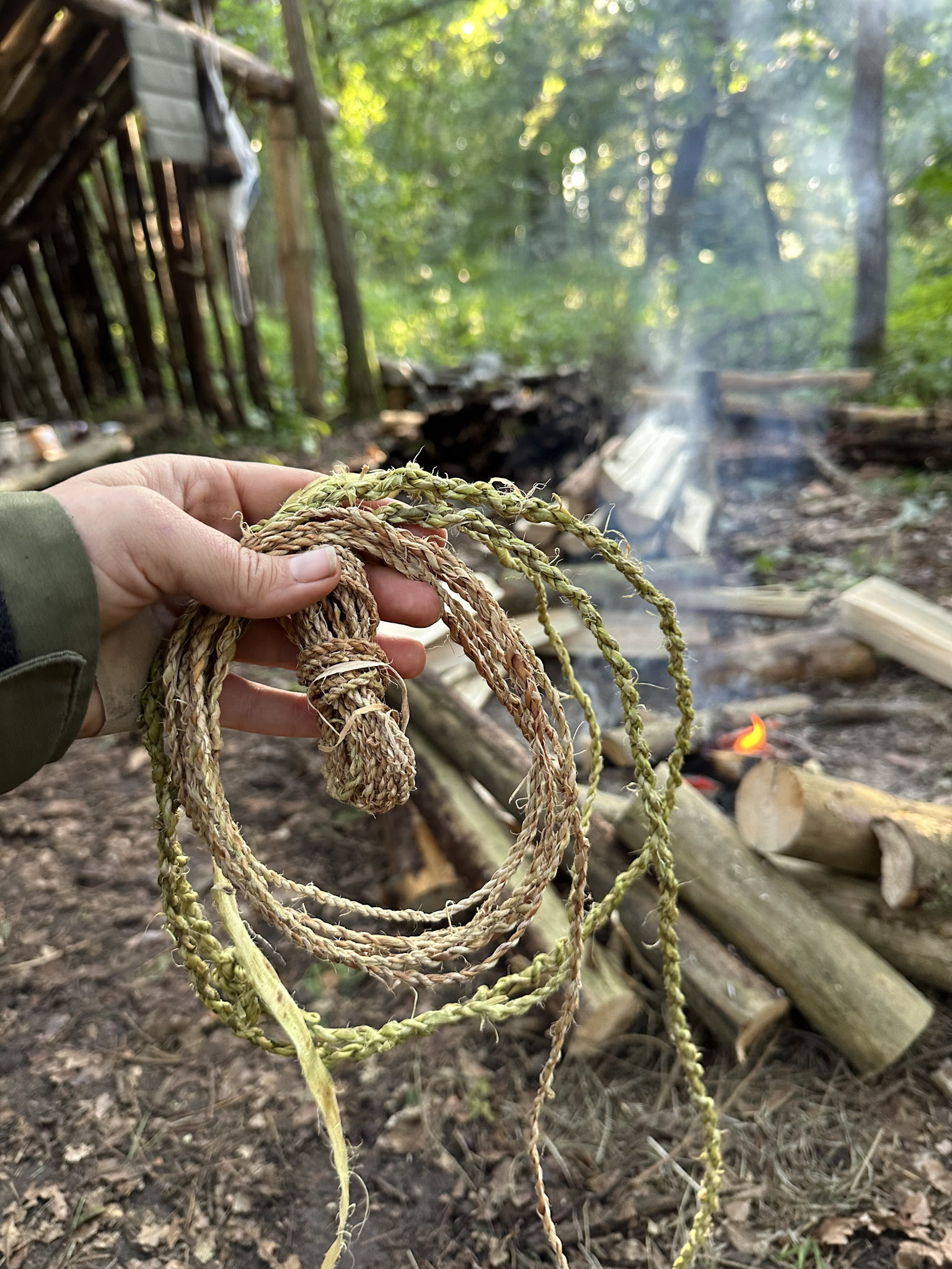 Naturhandwerk Survival Schnur und Feuer